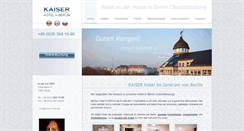 Desktop Screenshot of kaiser-hotel.de