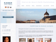 Tablet Screenshot of kaiser-hotel.de